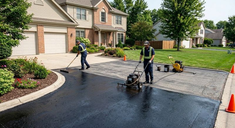Blacktop Driveway Sealing in Miami Dade County, FL