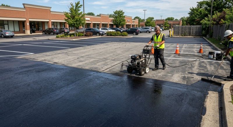 Church Parking Lot Sealcoating in Columbus, OH