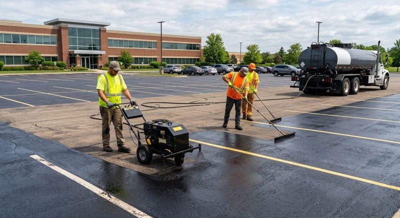Commercial Parking Lot Sealing in Miami Dade County, FL