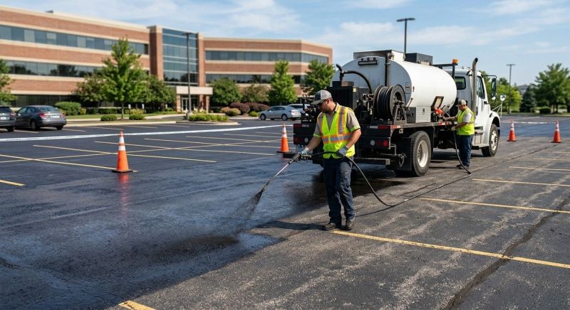 Commercial Parking Lot Sealing in Sarasota, FL