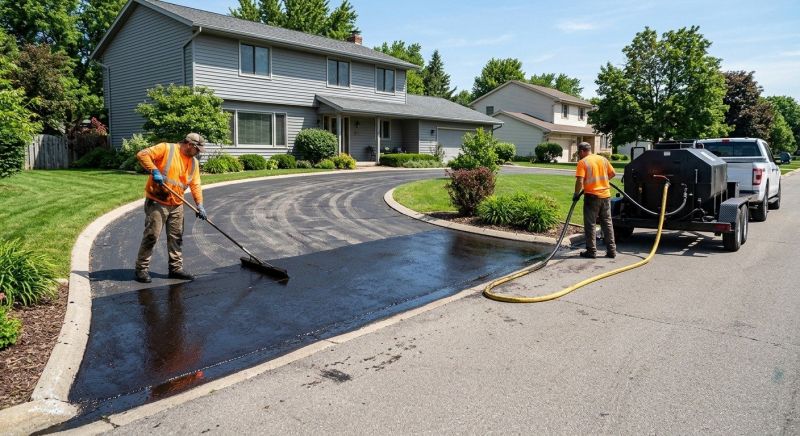 Residential Driveway Sealcoating in San Antonio, TX